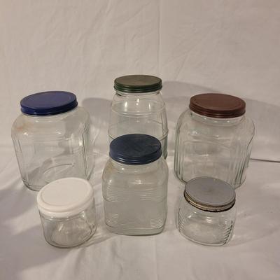 Green and Blue Glass Jars and More (LR-CE)