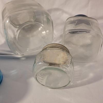 Green and Blue Glass Jars and More (LR-CE)