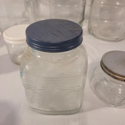 Green and Blue Glass Jars and More (LR-CE)