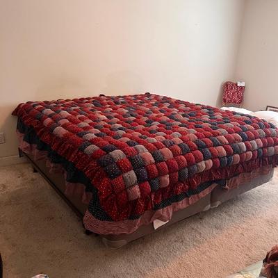 Americana Puff Patchwork Quilt and Bedskirt (P-DZ)
