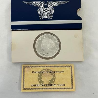 Silver Liberty "V" Nickel Replica