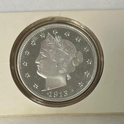 Silver Liberty "V" Nickel Replica