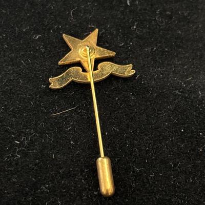 Vintage Each Day Is A Gift Star Stick Pin