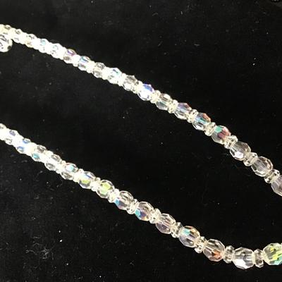 Vintage Aurora Borealis Crystal Necklace ?????