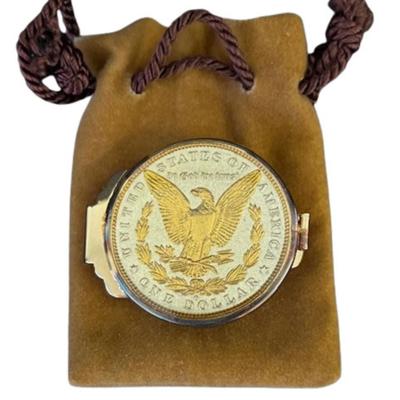 Cartwheel Money Clip with Morgan Dollar