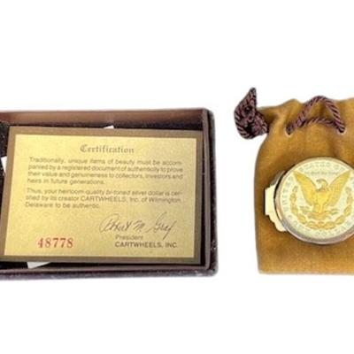 Cartwheel Money Clip with Morgan Dollar
