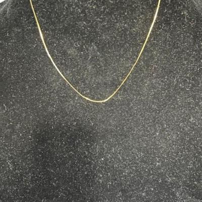 Stamped 14K Gold Herringbone Chain [.81g]
