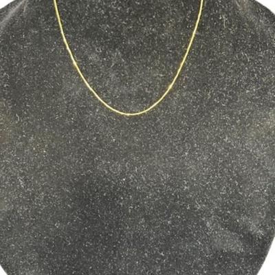 Stamped 14K Gold Herringbone Chain [1.32g]