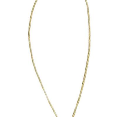 Stamped 14K Gold Necklace and Charm [2.06g]