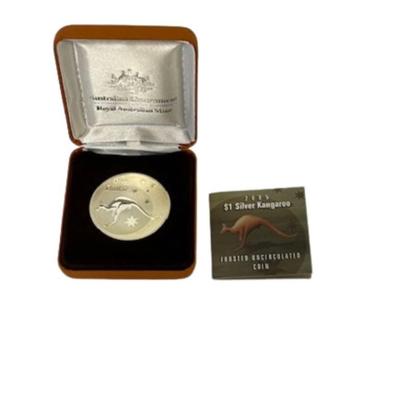 2005 Australian One Dollar Silver Kangaroo