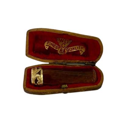 Antique W.D. Amber Cigar Holder