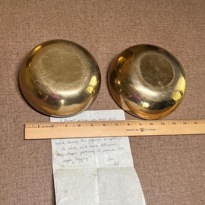 Brass bowls