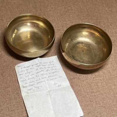 Brass bowls