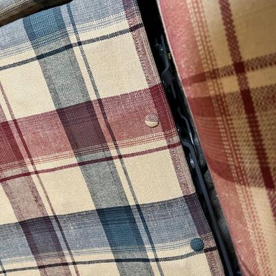 Plaid loveseat sleeper sofa