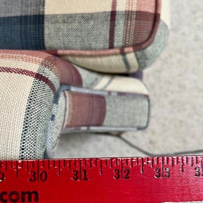 Plaid loveseat sleeper sofa