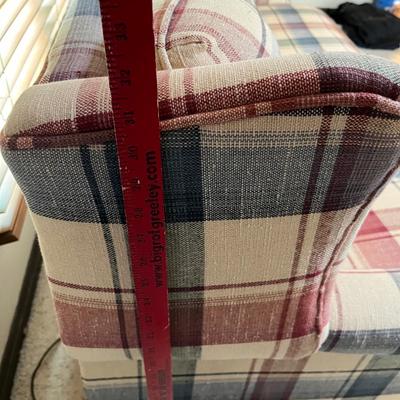 Plaid loveseat sleeper sofa