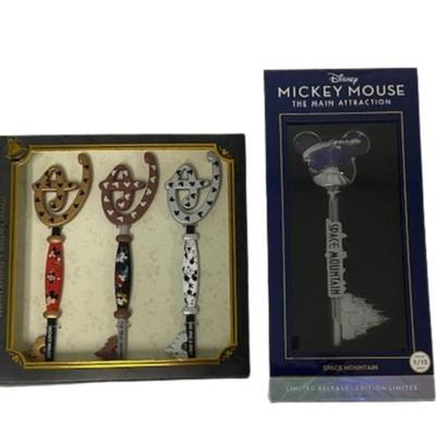 Disney Main Attraction Key & Mickey Through the Years 3-Piece Key Set