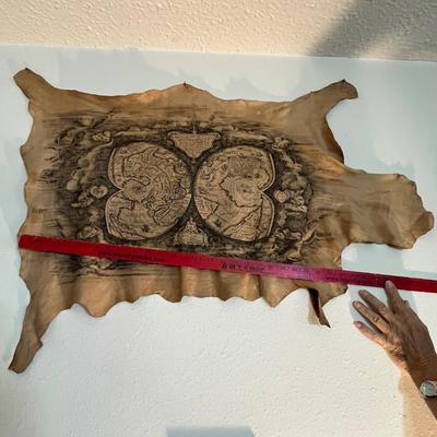 Unusual Leather map