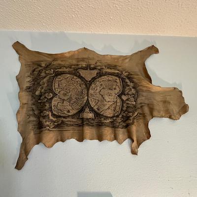 Unusual Leather map