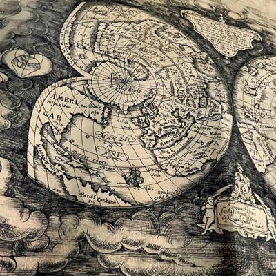 Unusual Leather map