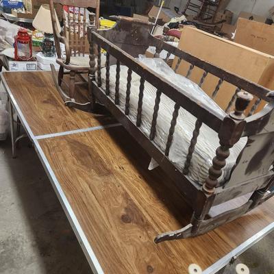 Antique rocking childrens furniture