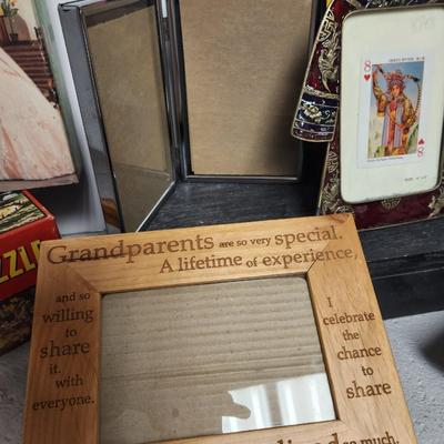 Frames and puzzles