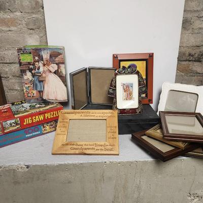 Frames and puzzles