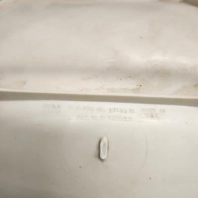 Pair of MCM molded plastic chairs