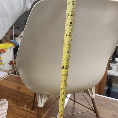 Pair of MCM molded plastic chairs