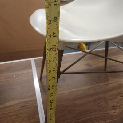 Pair of MCM molded plastic chairs