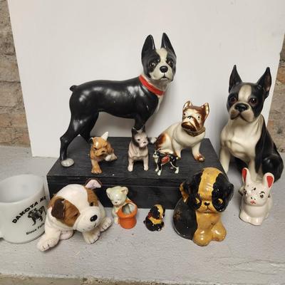 Last lot of dog figurines