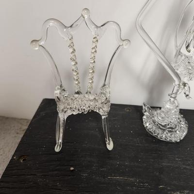 Threaded glass lot #1 (birdcage)