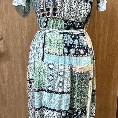 Patchwork Print Dress