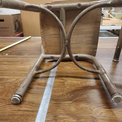 Pair of grade school children's chairs