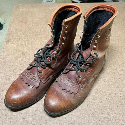 High top leather boots Ariat!