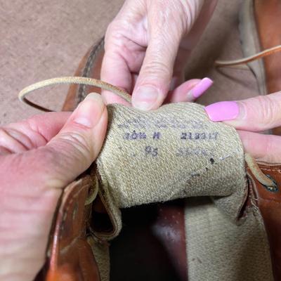 Leather work boots