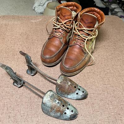 Leather work boots