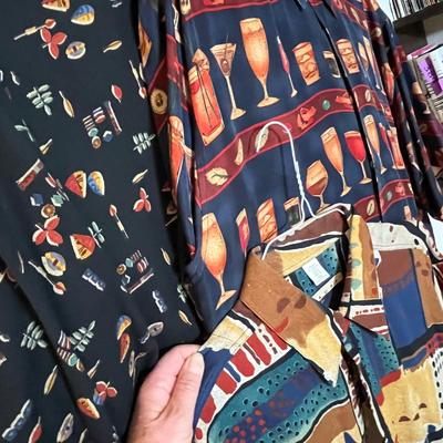 4 Hawaiian style shirts