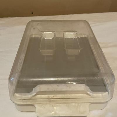 MICROWAVE COOKWARE & A WALL MOUNTED CAN OPENER