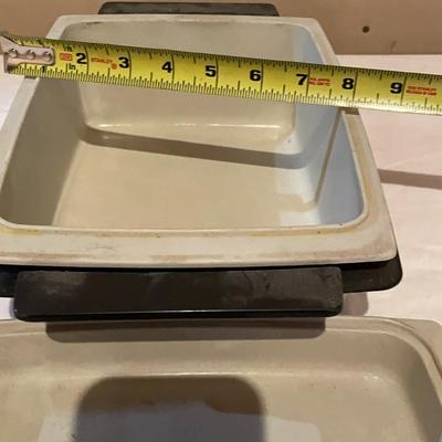 MICROWAVE COOKWARE & A WALL MOUNTED CAN OPENER