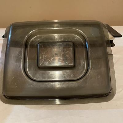 MICROWAVE COOKWARE & A WALL MOUNTED CAN OPENER