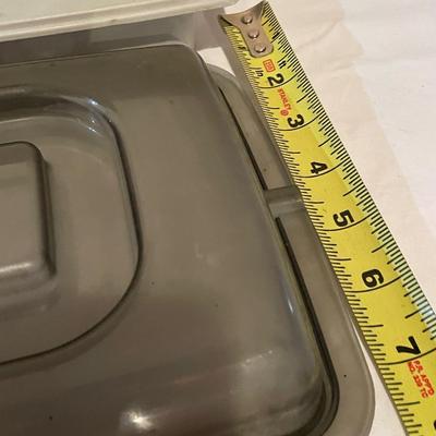MICROWAVE COOKWARE & A WALL MOUNTED CAN OPENER