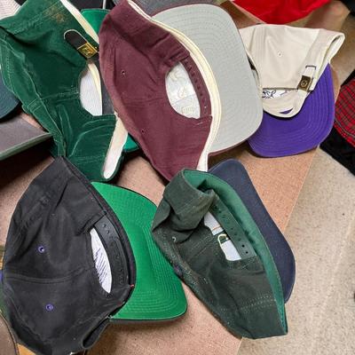 Large lot of snap back hats