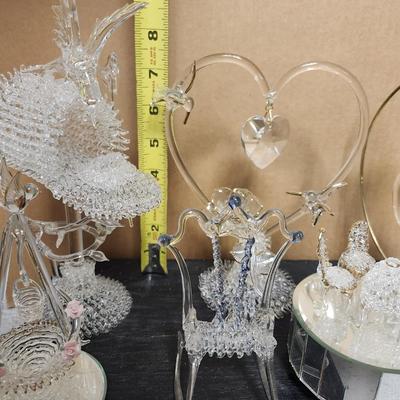 Threaded glass lot #3 (birdhouse)