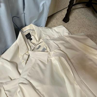 Large lot of men's dress shirts