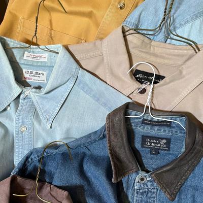 Large lot of men's shirts
