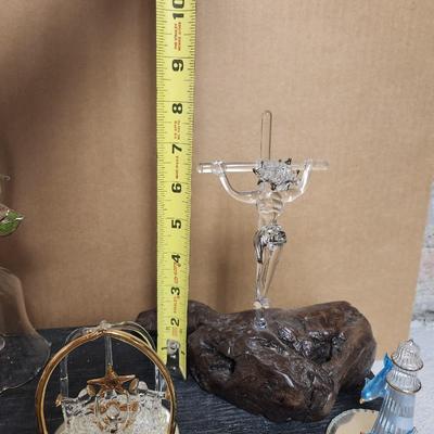 Lot of threaded glass (bell)