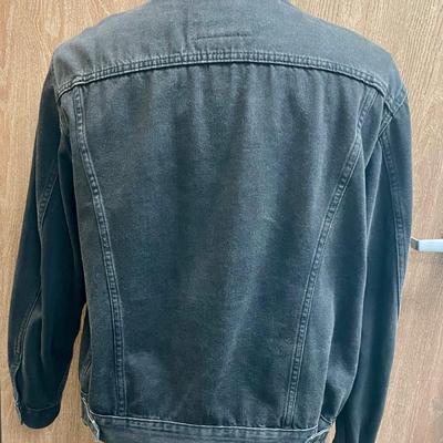 Men’s Levi’s Black Pre-washed Large Denim Jacket