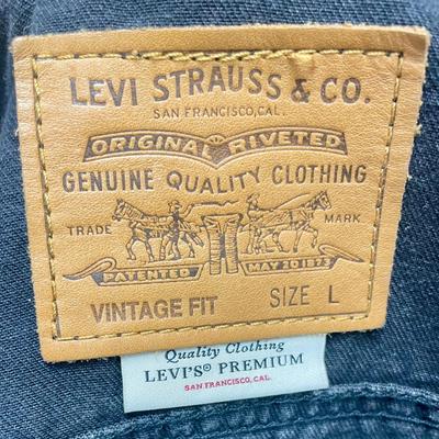 Men’s Levi’s Black Pre-washed Large Denim Jacket