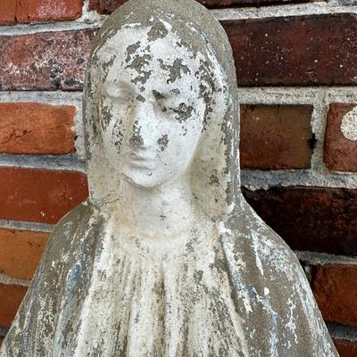 Mother Mary Cement Statue (See Description)